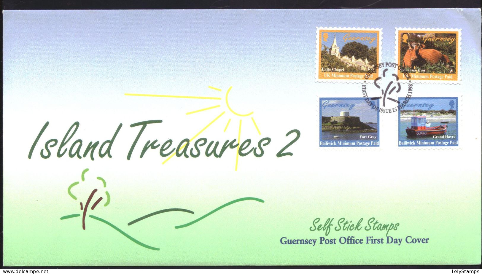 Guernsey 769 T/m 772 FDC Island Treasures (1998) - Guernsey
