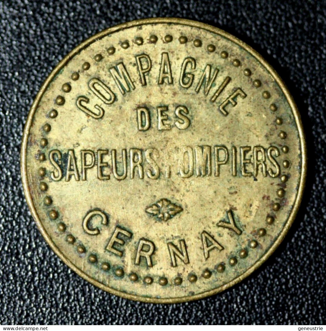 Jeton De Nécessité "Compagnie Des Sapeurs Pompiers De Cernay" Pompier Alsace - Monetary / Of Necessity