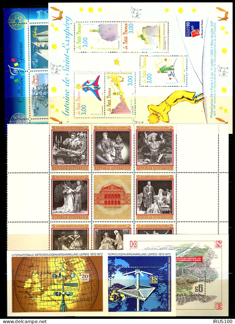 FEUILLETS ET BLOCS FEUILLETS ENTIERS MNH / ** - Lots & Kiloware (mixtures) - Max. 999 Stamps