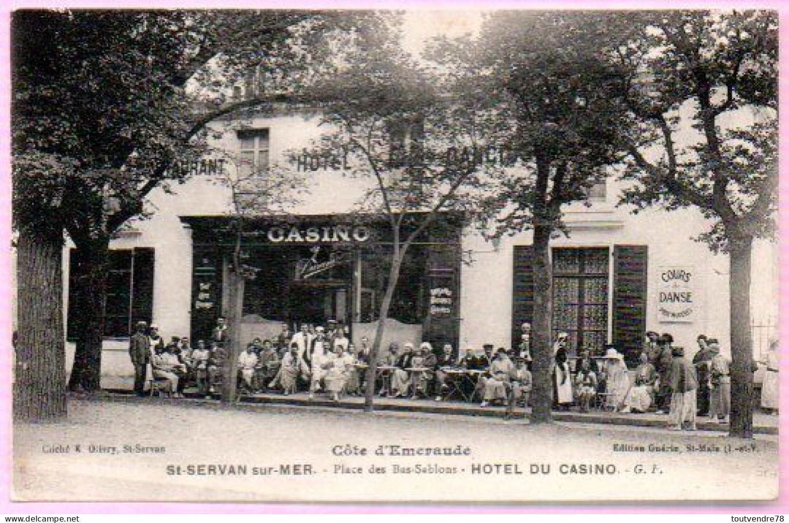 CP35-01 : Dept 35 (Ille-et-Vilaine) ST SERVAN Hôtel Du Casino, Place Des Bas-Sablonneux - Saint Servan