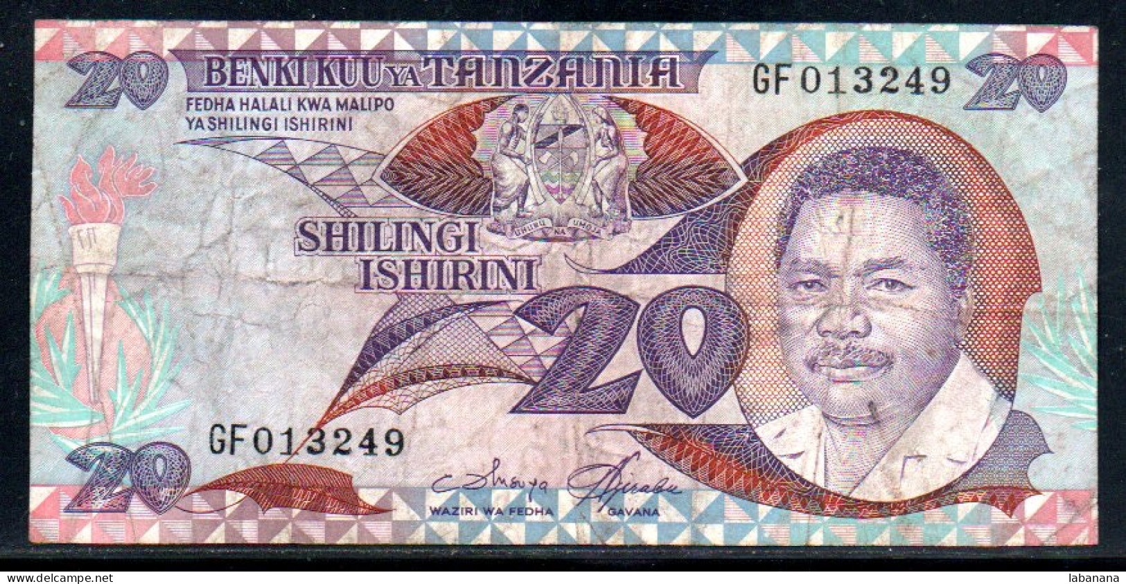 329-Tanzanie 20 Shilingi 1987 GF013 - Tanzania