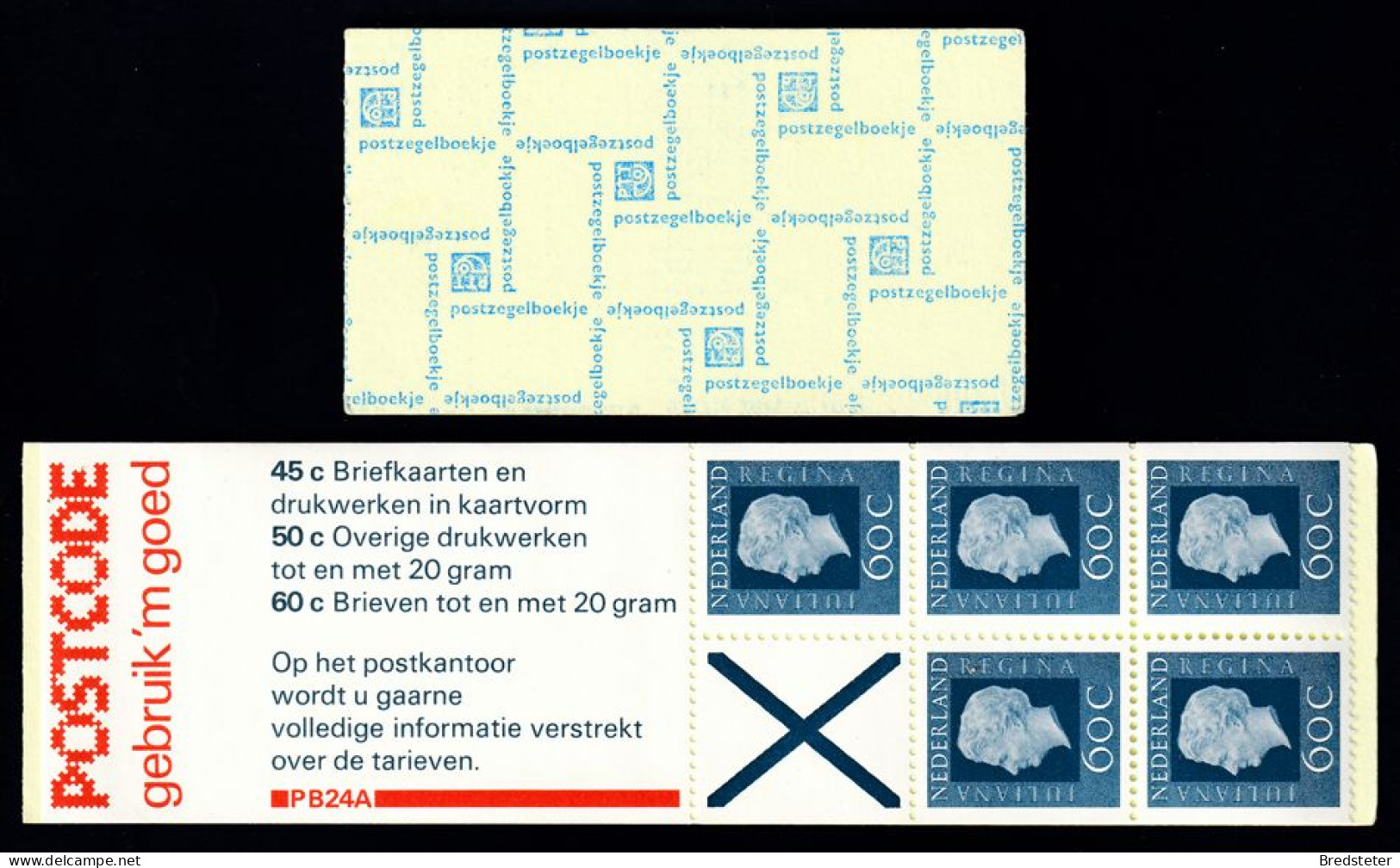 NIEDERLANDE - Markenheftchen , Booklet , Michel:  25   -   PB 24 A - Carnets Et Roulettes
