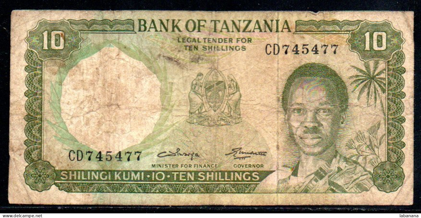 659-Tanzanie 10 Shilingi 1966 CD745 Sig.2 - Tanzania