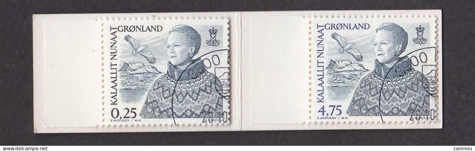 GROENLAND CARNET  Y & T C335 REINE MARGRETHE II OURS POLAIRE 2003 OBLITERE FDC 1er JOUR - Markenheftchen