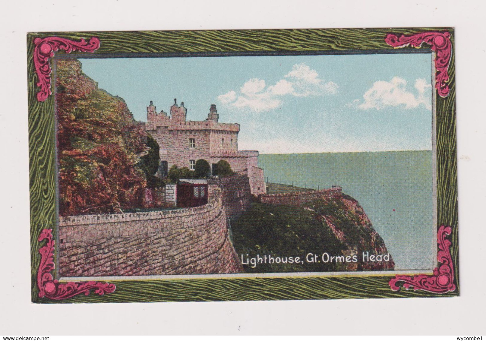WALES - Great Ormes Head The Lighthouse Unused Vintage Postcard - Caernarvonshire