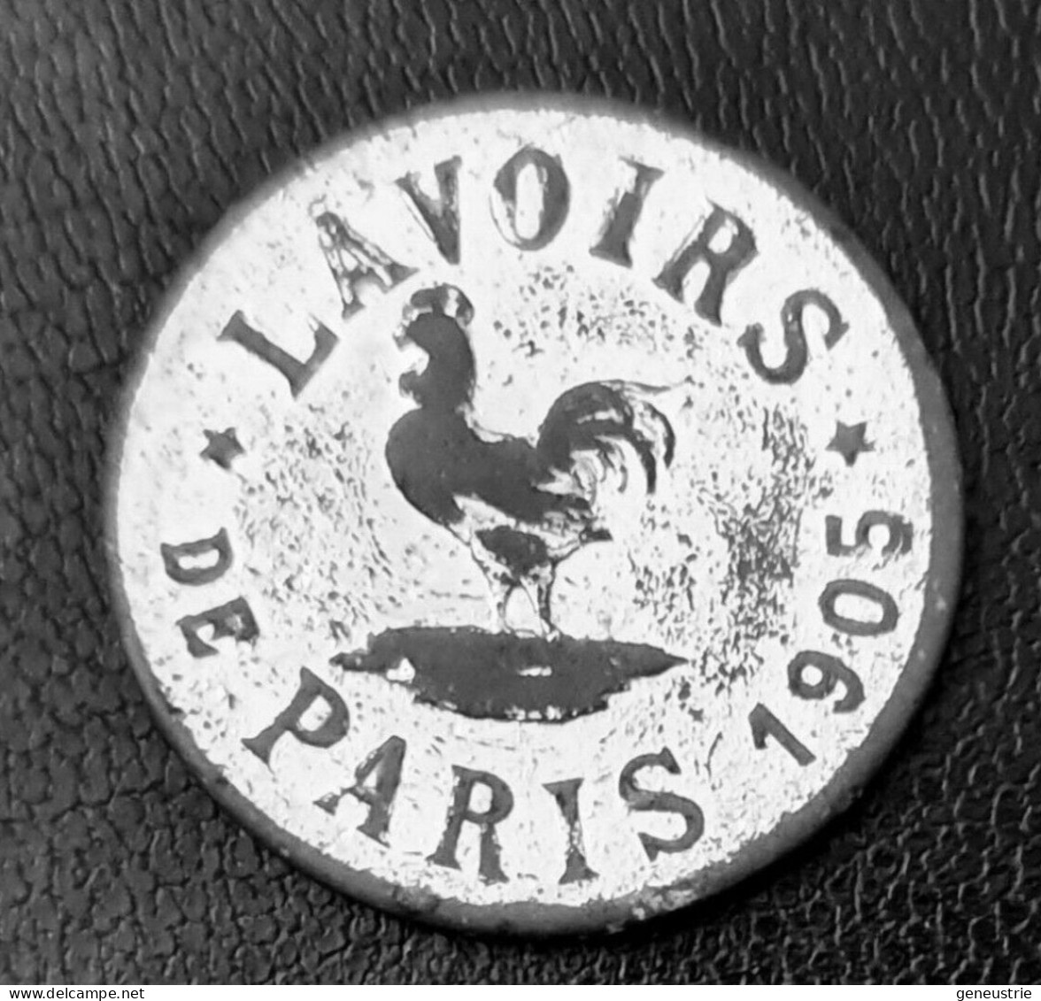 Jeton De Lavoir "Lavoir De Paris 1905 / Distributeur Automatique Jaquet" Jeton De Nécessité - Monetary / Of Necessity