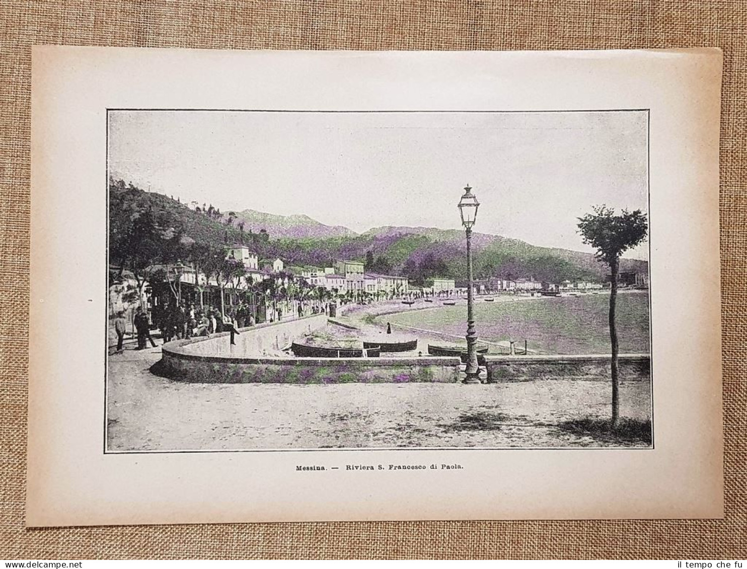 Messina Nel 1896 La Riviera San Francesco Di Paola Sicilia - Avant 1900