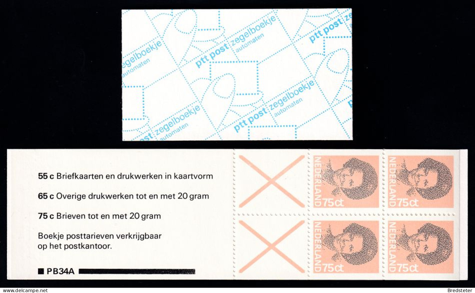 NIEDERLANDE - Markenheftchen , Booklet , Michel:  35   -   PB 34 A - Postzegelboekjes En Roltandingzegels