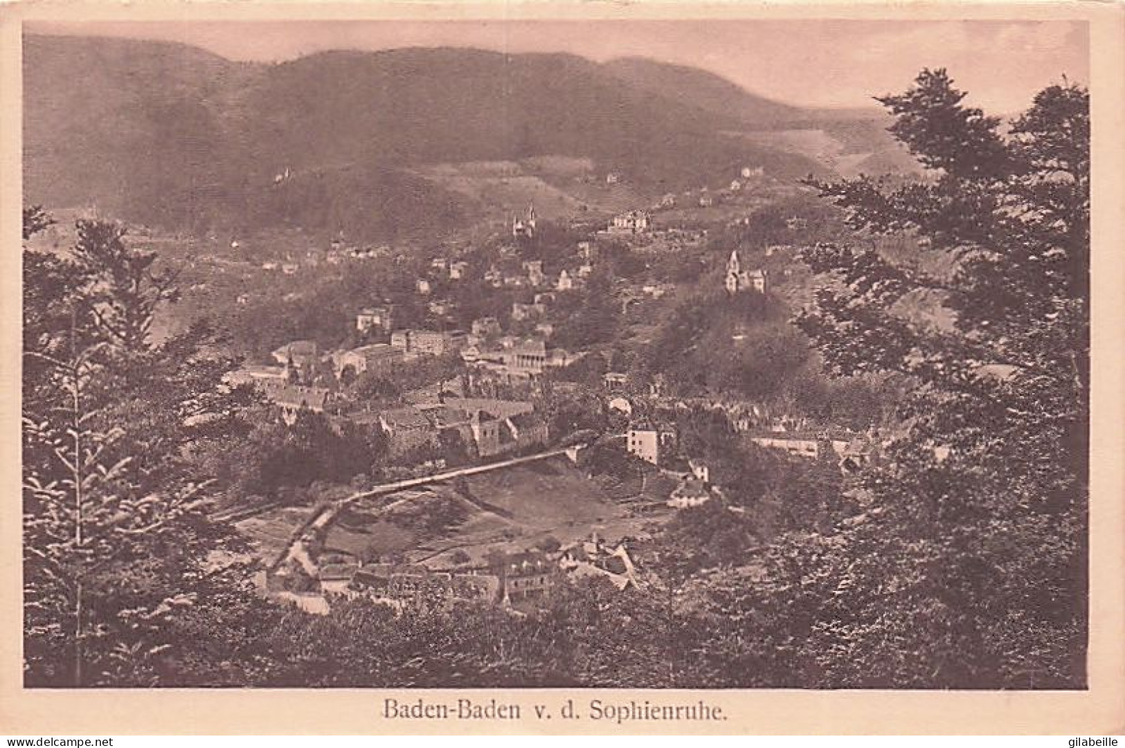 BADEN BADEN - V.d. Sophieenruhe - Baden-Baden