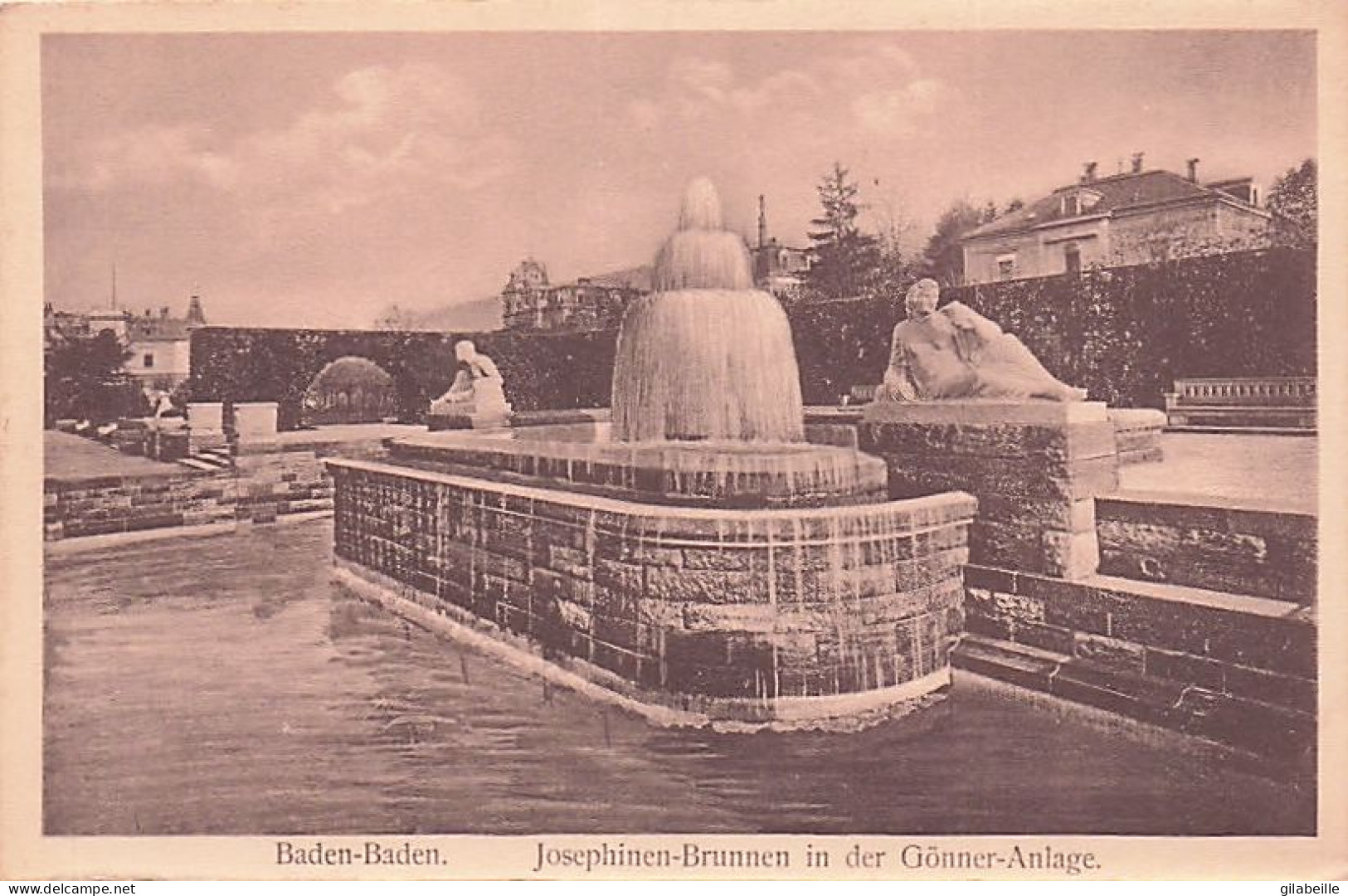 BADEN BADEN -  Josephinen Brunnen In Der Gonner Anlage - Baden-Baden