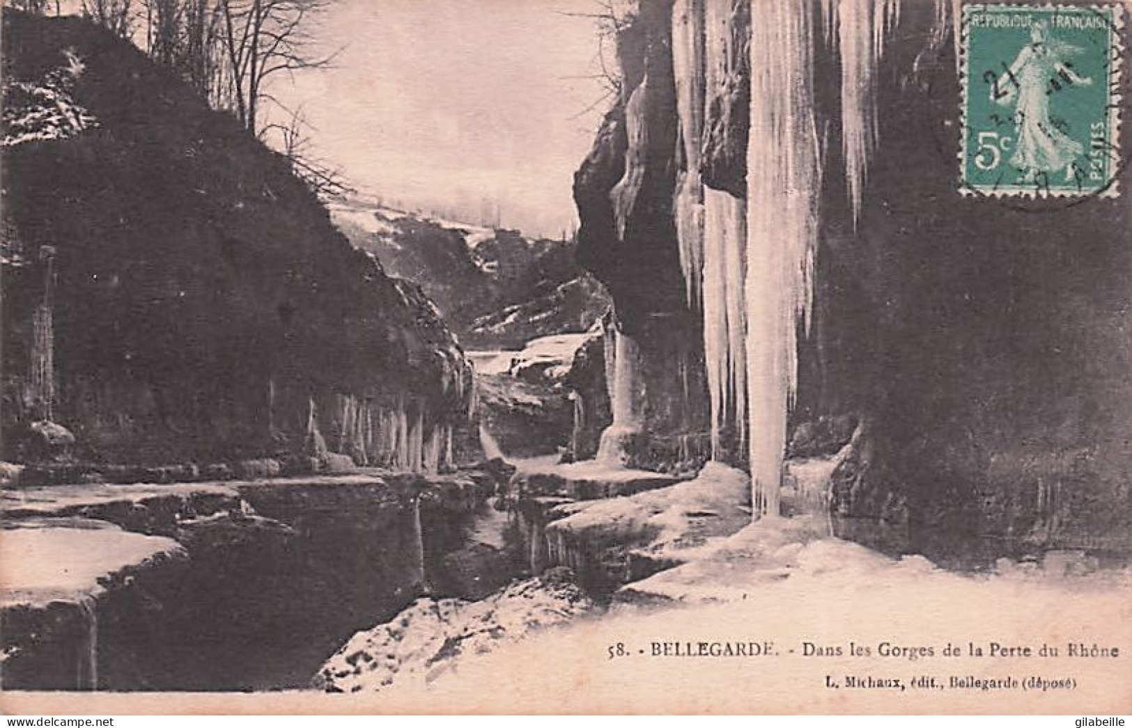 01 - BELLEGARDE Sur VALSERINE -   Dans Les Gorges De La Perte Du Rhone - Bellegarde-sur-Valserine