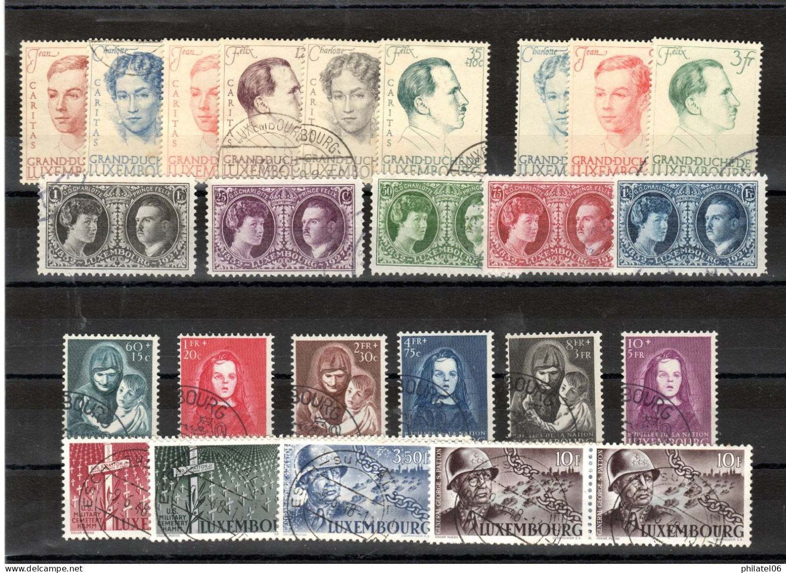 LUXEMBOURG  BEL ENSEMBLE DE SERIES OBLITEREES  COTE: 350 EUROS - Used Stamps