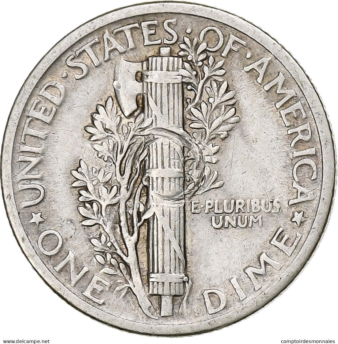 États-Unis, Mercury Dime, Mercury Dime, 1917, U.S. Mint, Argent, TTB, KM:140 - 1916-1945: Mercury (kwik)