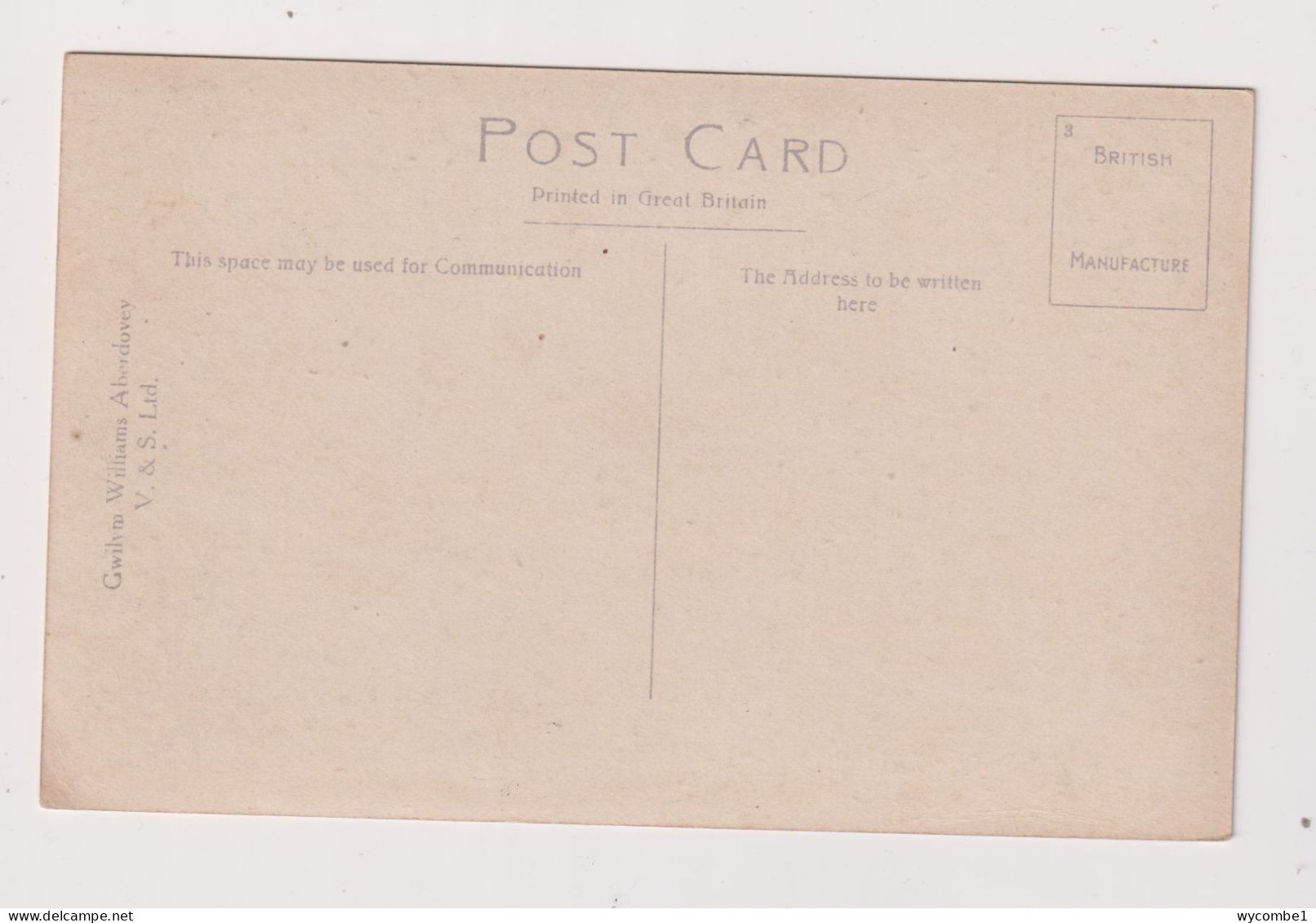 WALES - Llyfnant Vaslley Unused Vintage Postcard - Cardiganshire
