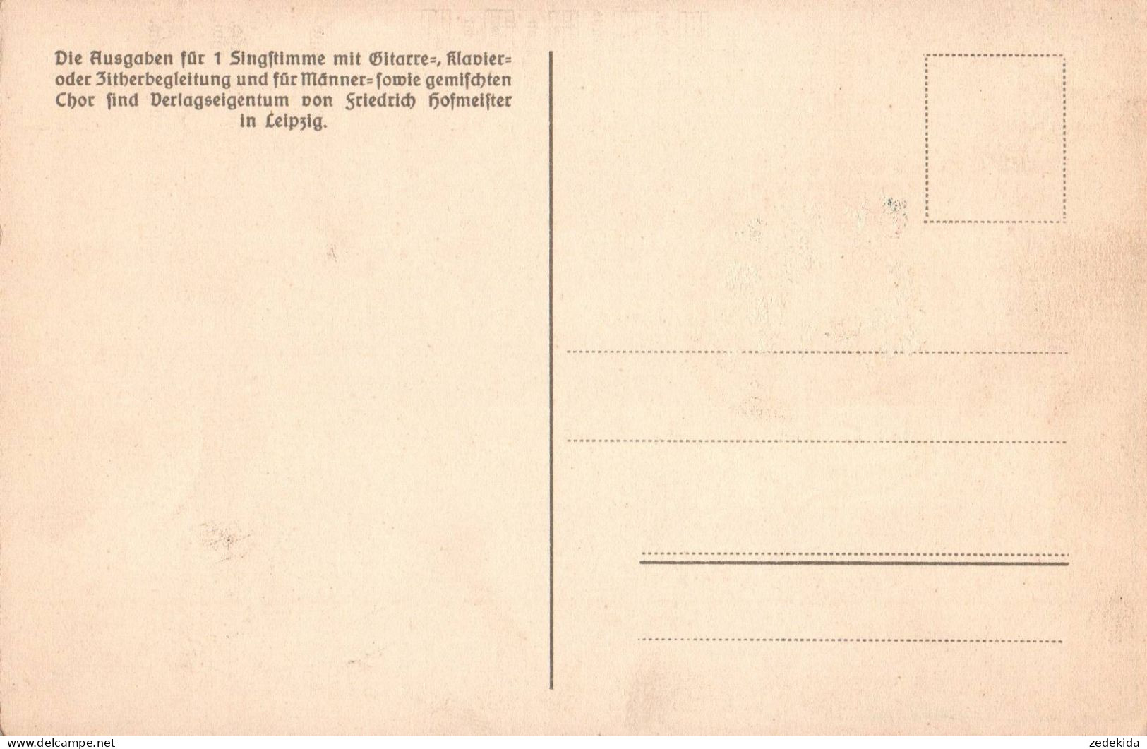 H2088 - Litho Anton Günther Liedkarte - Da Draakschänk ....Breitenbach Böhmen Erzgebirgisches Volkslied - Musik