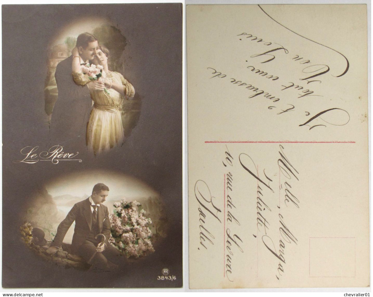 CPA-couples_amour-love-lie Fde_9 Cartes Postales - Koppels