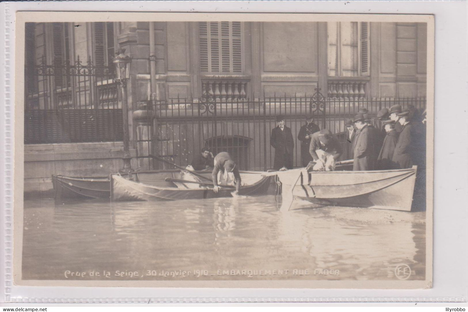 FRANCE - PARIS - Crue De La Seine 1910 Embarquement Rue Faber - Überschwemmungen