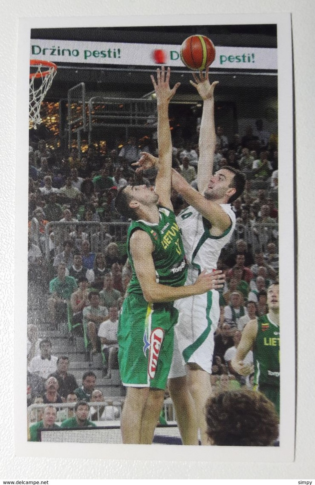 Slovenia Basketball Cards Stickers Nr.190 Mirza Begic  Slovenia : Lithuania - Andere & Zonder Classificatie