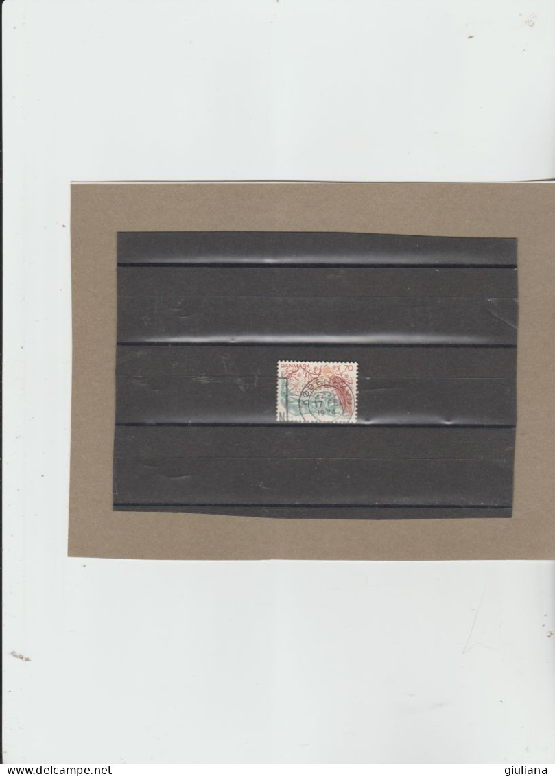 Danimarca 1973 - (UN)  563 Used  "Affreschi Di Chiese Danesi" - 70o Chiesa  Di Fanefjord - Used Stamps