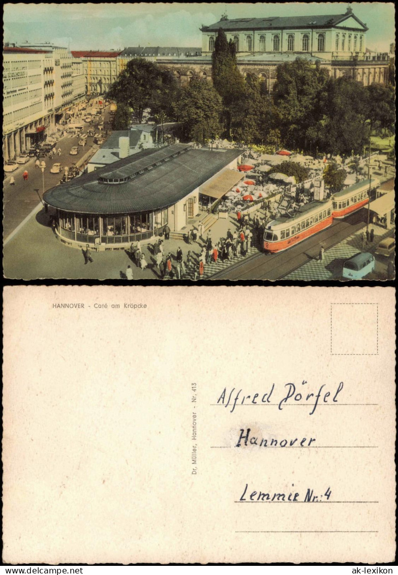 Ansichtskarte Hannover Café Am Kröpcke - Straßenbahn 1968 - Hannover