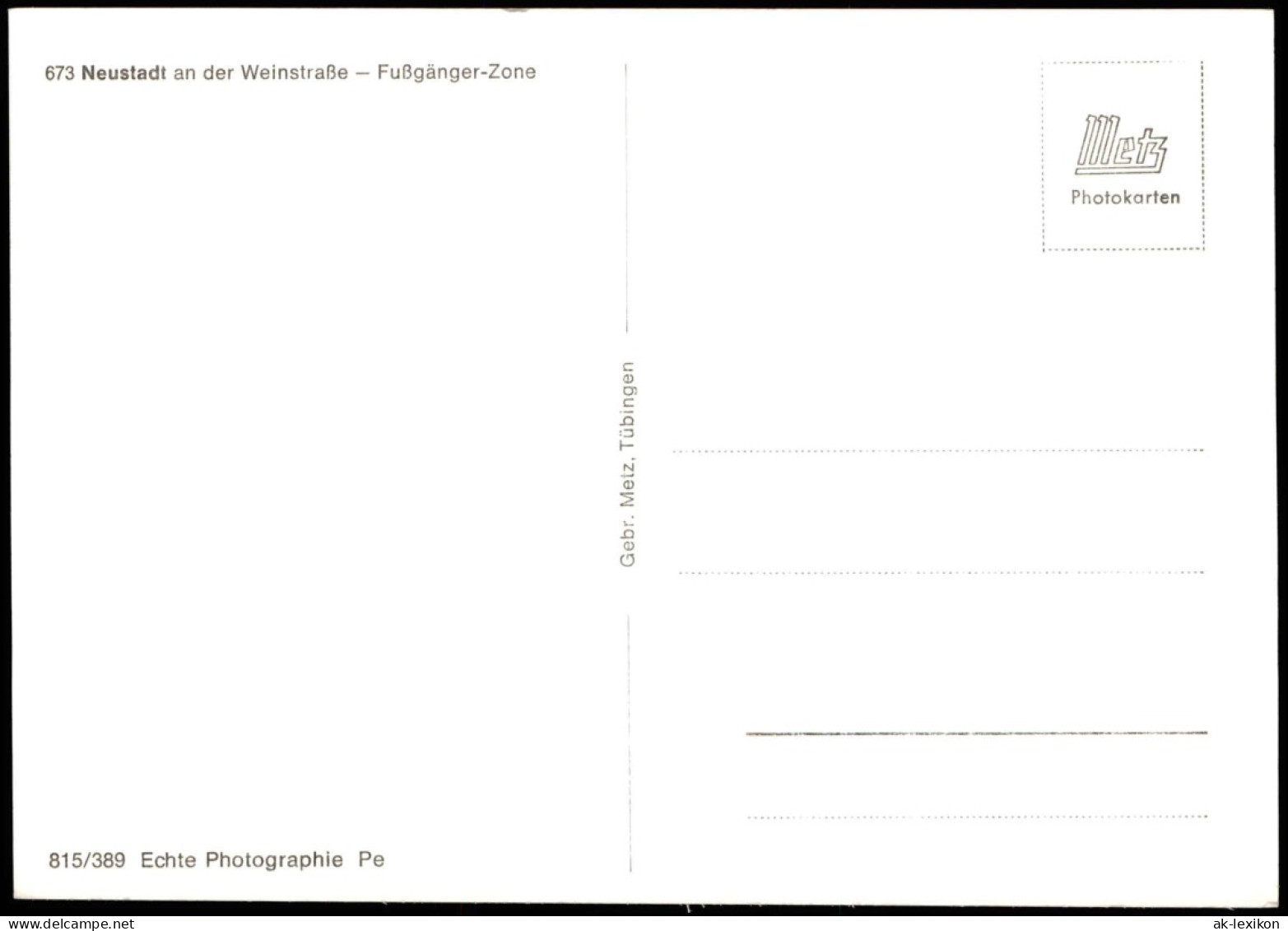 Neustadt An Der Weinstraße Neustadt An Der Haardt Fußgänger-Zone 1969 - Neustadt (Weinstr.)