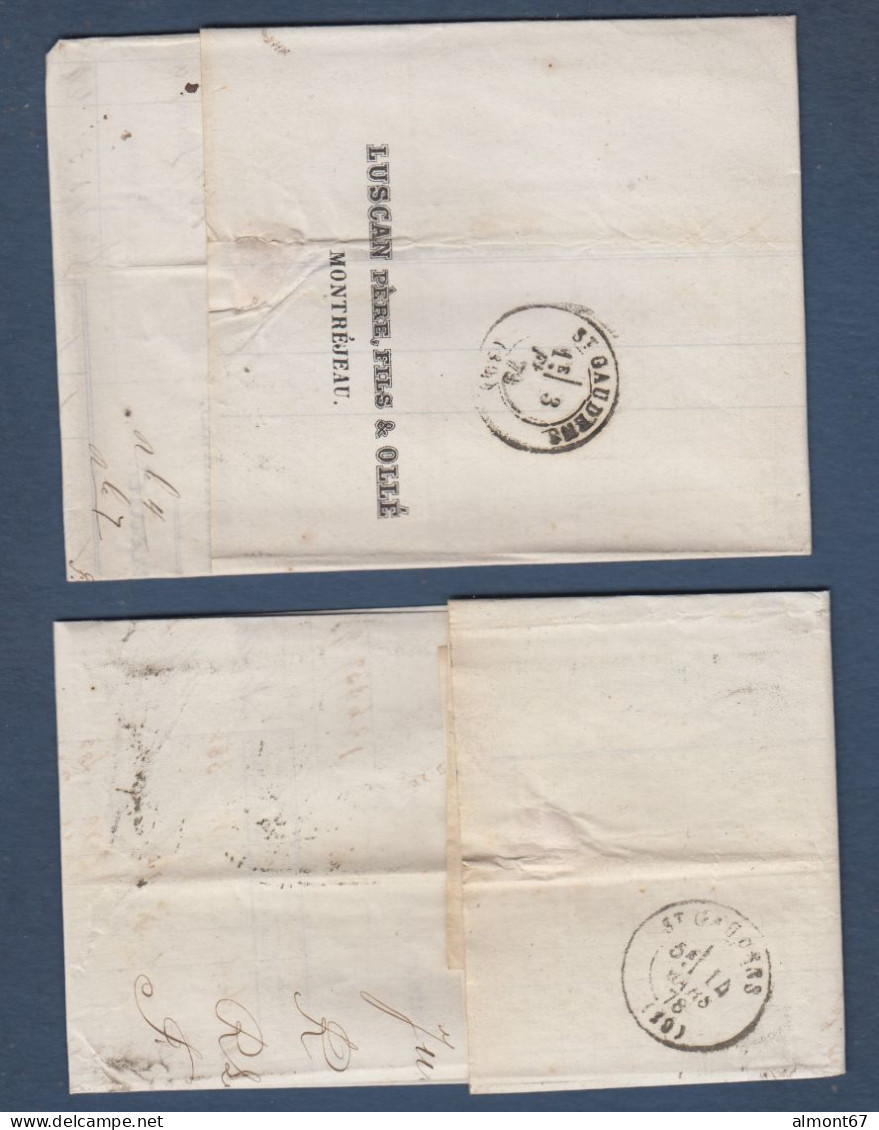 Lot De 2 Lettres Avec Type Sage  ( N° 69 Et 71 ) - 1876-1898 Sage (Type II)