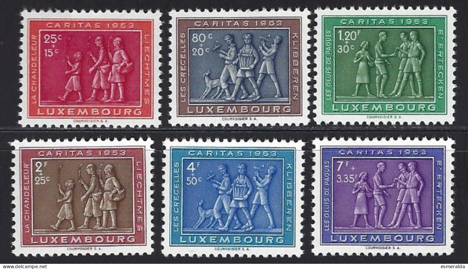 Luxembourg Yv 476/81,au Profit D'oeuvres Sociales. **/mnh - Ungebraucht
