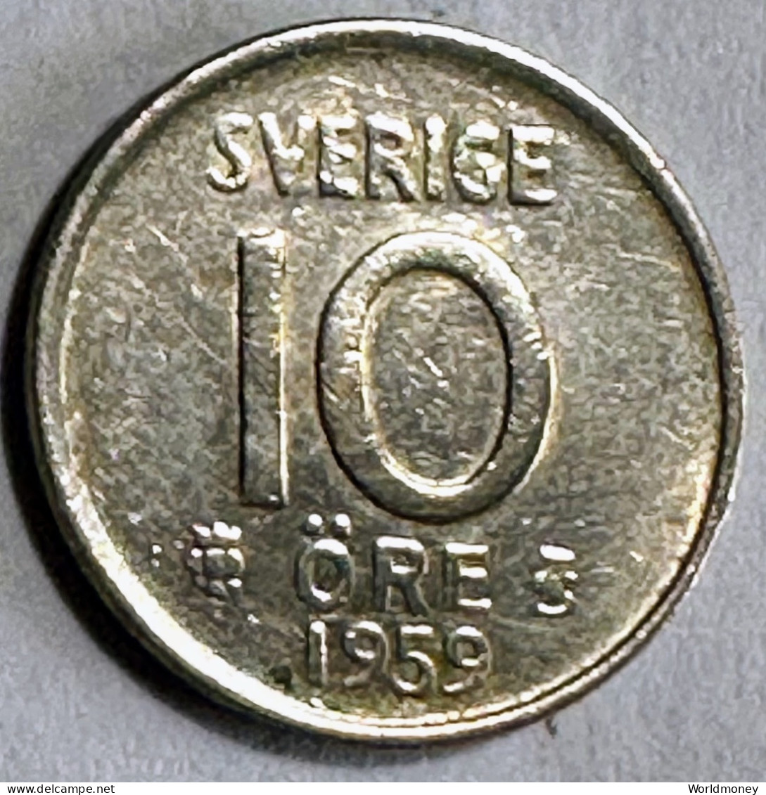 Sweden 10 Ore 1959 (Silver) - Sweden