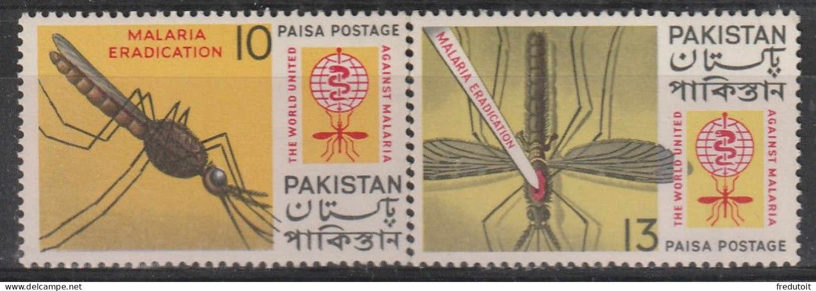 PAKISTAN - N°159/60 ** (1962) Paludisme - Pakistán