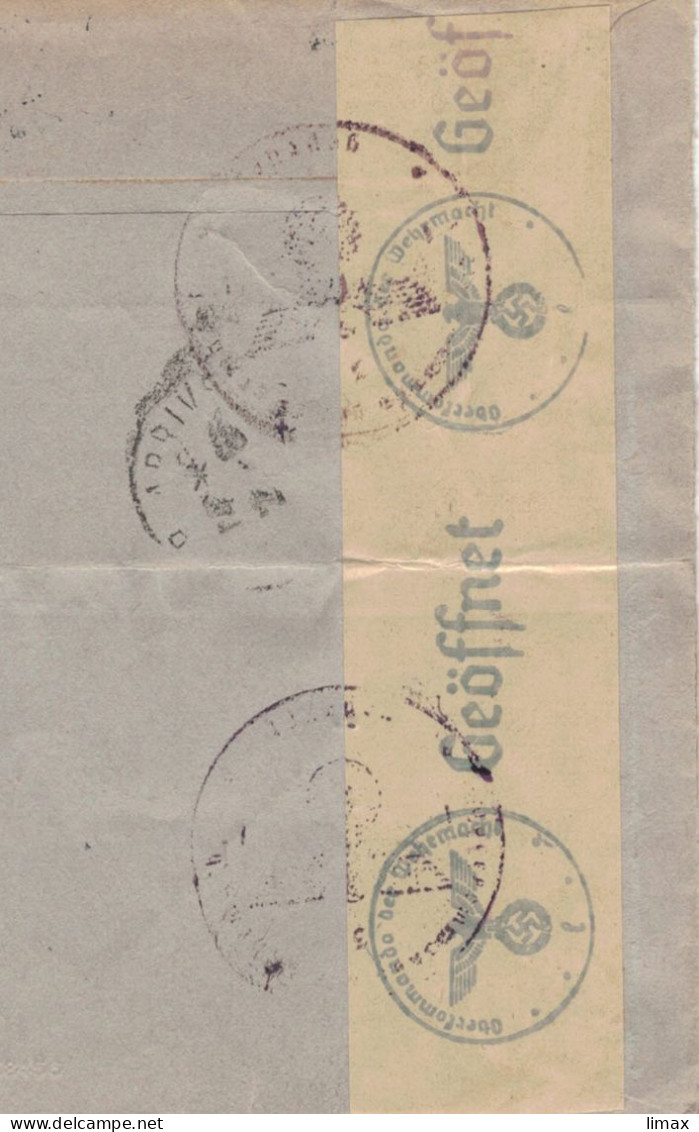 Gondrand Basel Annahme 1943 > Gondrand Lyon - Zensur OKW - Briefe U. Dokumente
