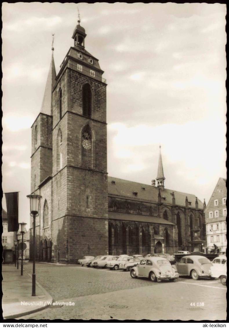 Neustadt An Der Weinstraße Neustadt An Der Haardt VW Käfer Auto, Kirche 1961 - Neustadt (Weinstr.)