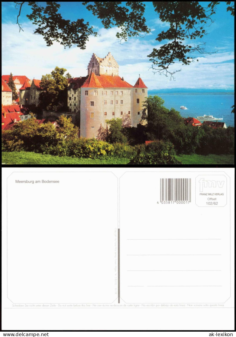 Ansichtskarte Meersburg Stadtteilansicht Mit Burg, Bodensee 1990 - Meersburg