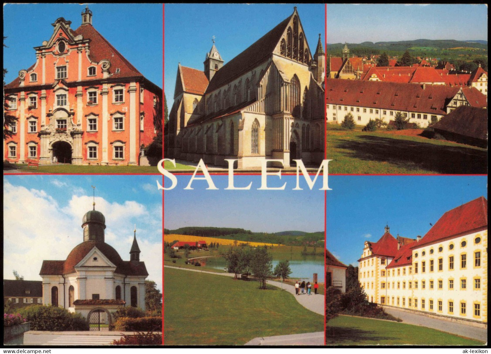 Ansichtskarte Salem Mehrbildkarte Mit Diversen Ansichten 1990 - Salem