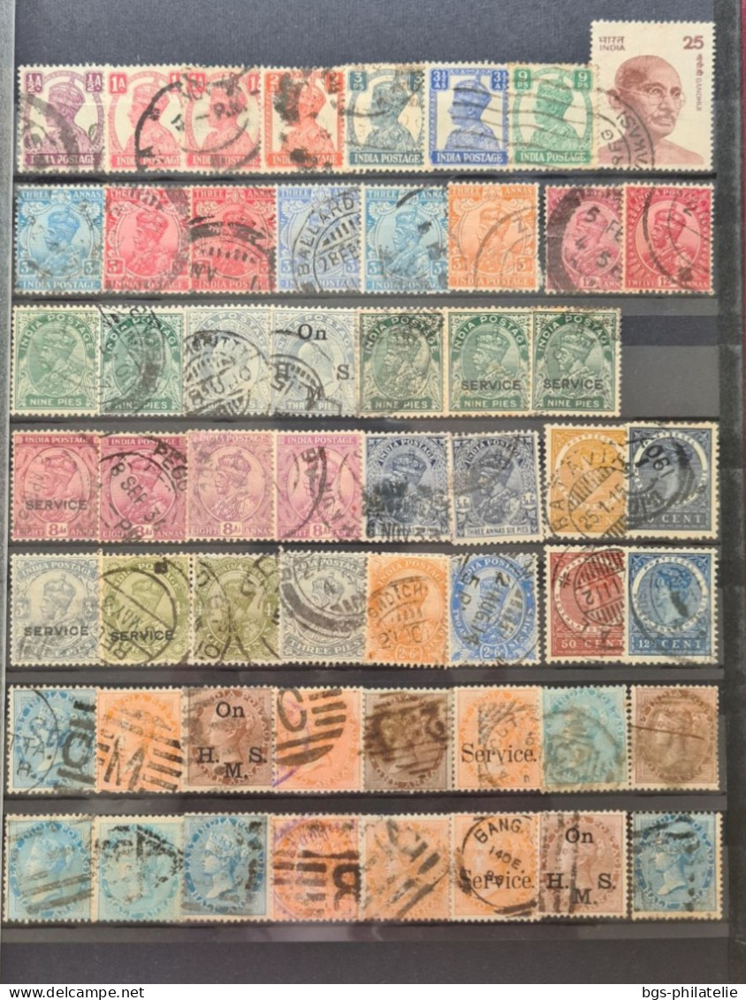 INDE, COLLECTION DE TIMBRES. - Collections (sans Albums)