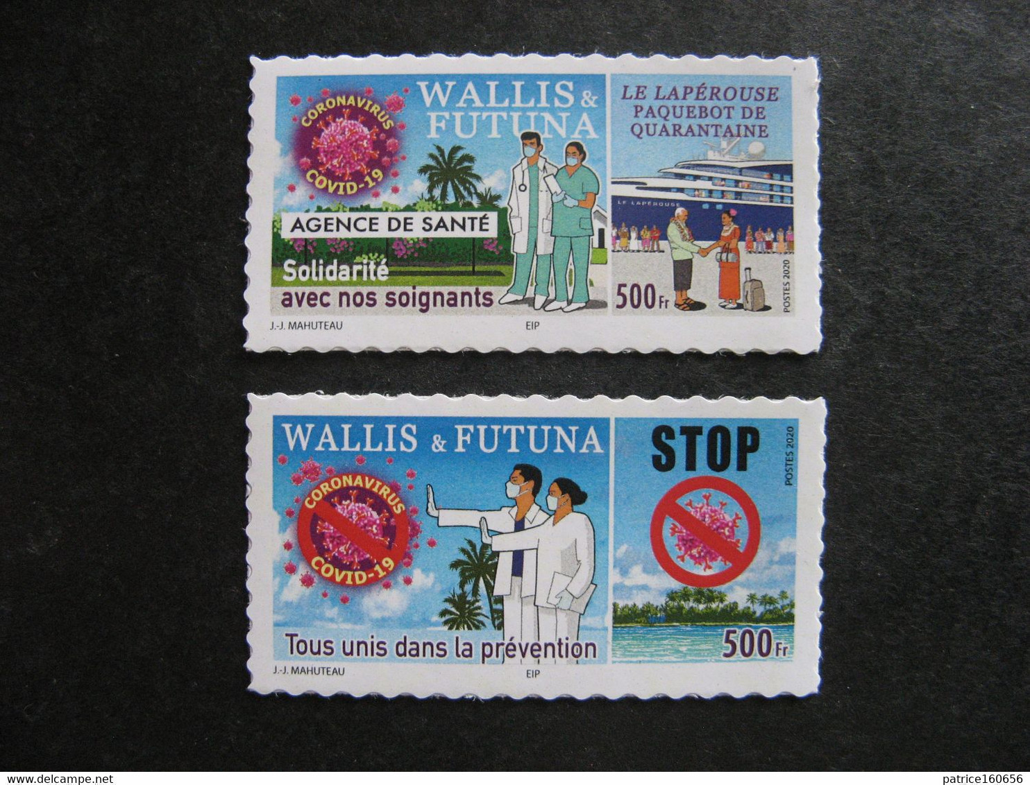 Wallis Et Futuna: TB Paire N° 930 Et N° 931 De Timbres Autoadhésifs "Covid-19" De 2020 .Neufs XX . - Ungebraucht