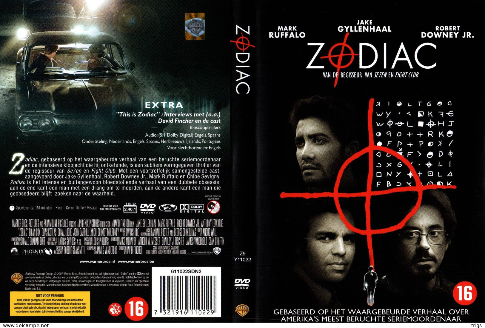 DVD - Zodiac - Policiers