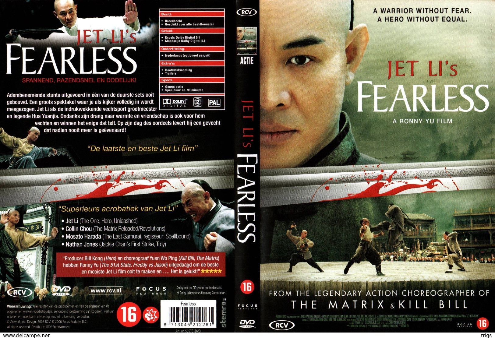 DVD - Fearless - Action, Adventure