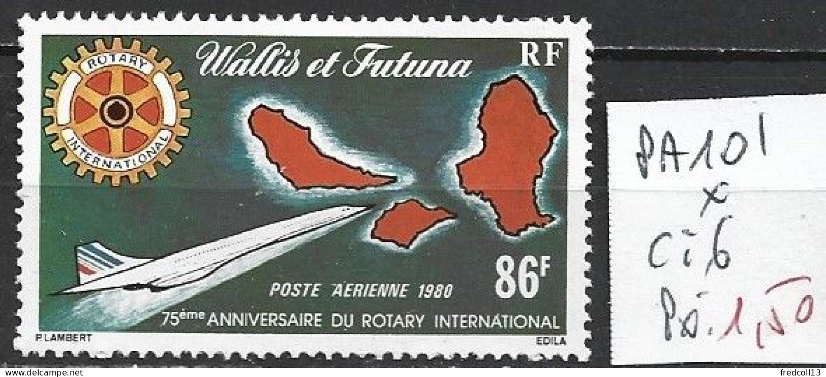 WALLIS ET FUTUNA PA 101 * Côte 6 € - Unused Stamps