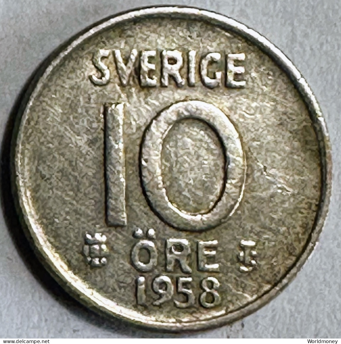 Sweden 10 öre 1958 (Silver) - Schweden