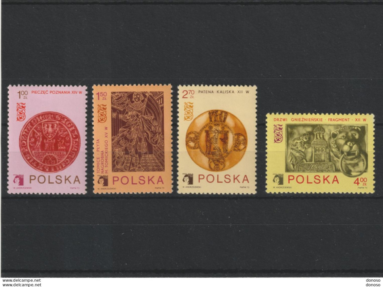 POLOGNE 1973 POLSKA 73 Yvert 2099-2102, Michel 2258-2261 NEUF** MNH - Unused Stamps