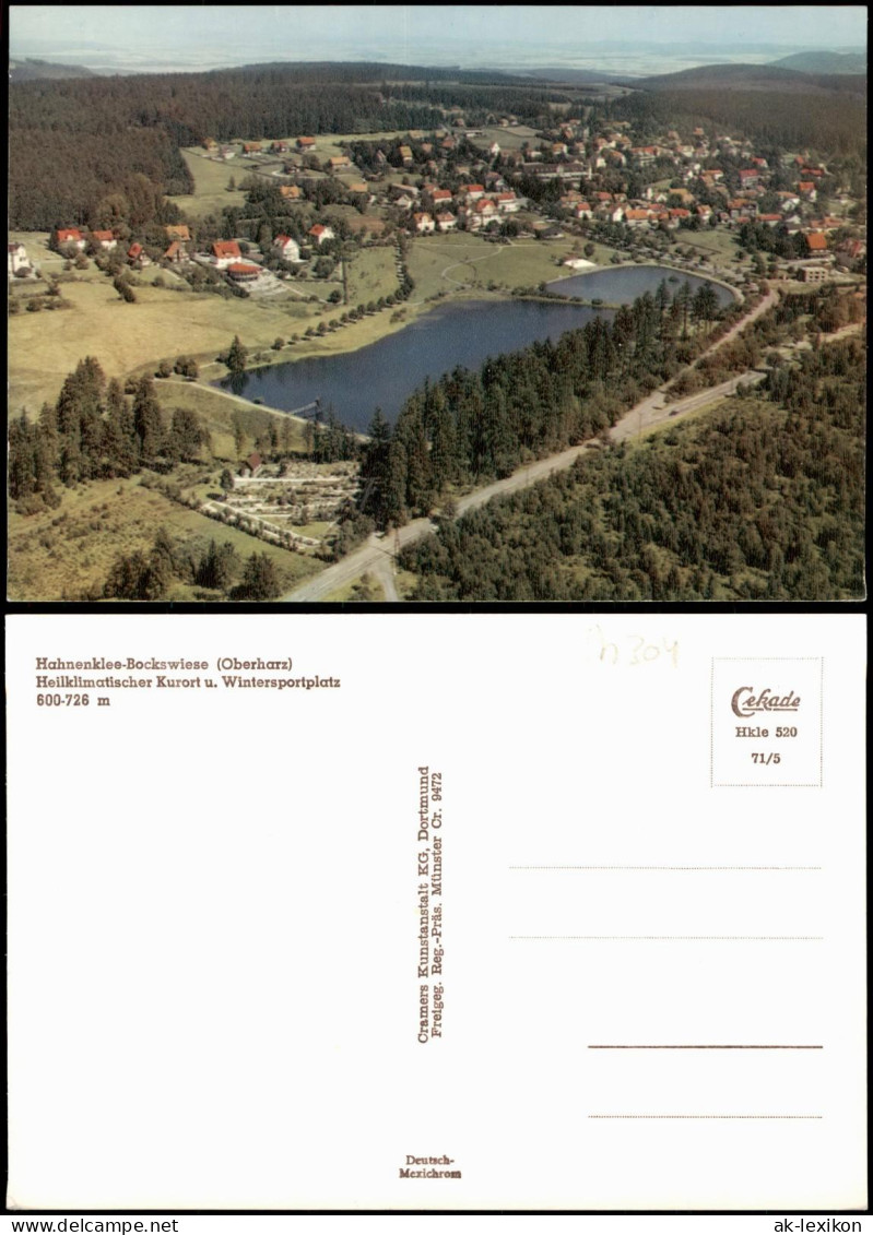 Ansichtskarte Hahnenklee-Bockswiese-Goslar Luftaufnahme 1971 - Goslar