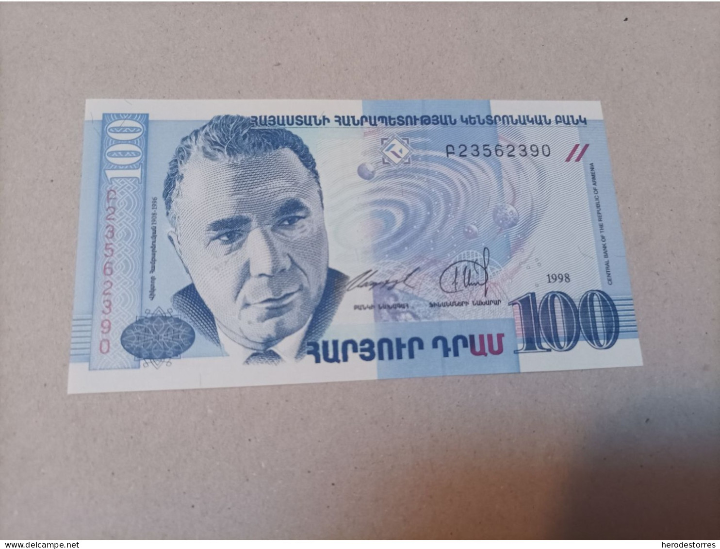 Billete Armenia, 100 Dram, Año 1998, UNC - Armenië