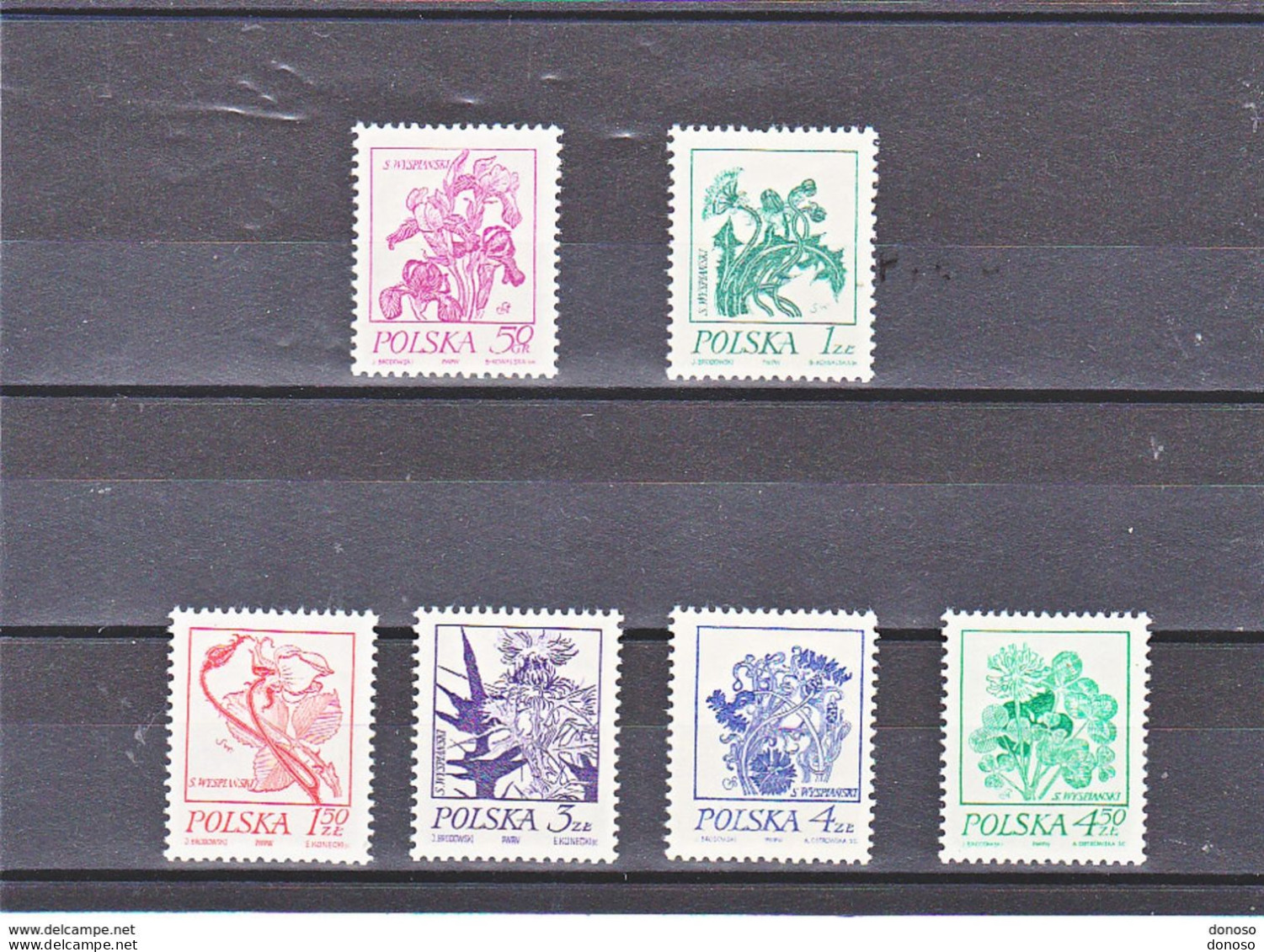 POLOGNE 1974 FLEURS Yvert 2136-2141, Michel 2296-2301 NEUF** MNH Cote 2,20 Euros - Unused Stamps