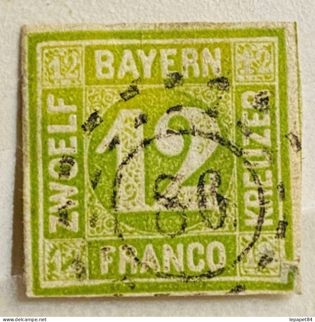Bavière/Bayern YT N° 13 Oblitéré/used Beau Cachet (36) - Oblitérés