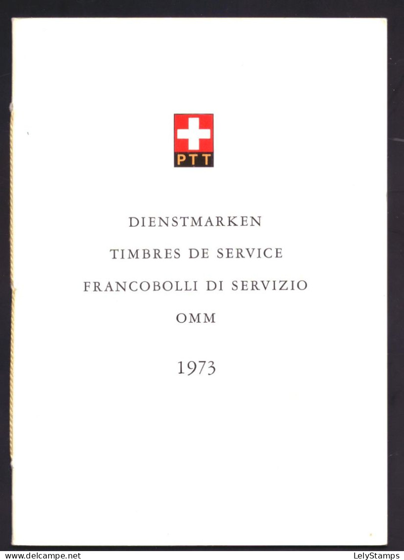 Swiss / Zwitserland / Helvetia / Schweiz PTT Carnet Booklet Dienst 10 T/m 13 MNH ** (1973) - Libretti