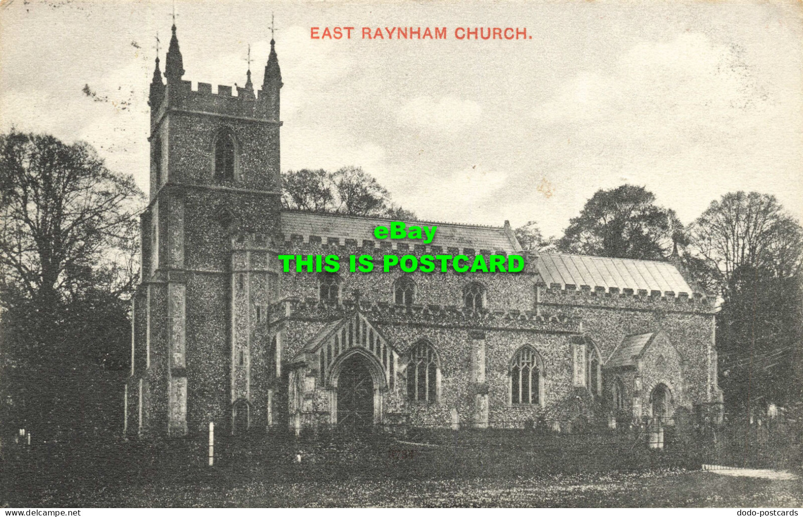 R618712 East Raynham Church. Roys Series. 1908 - Welt