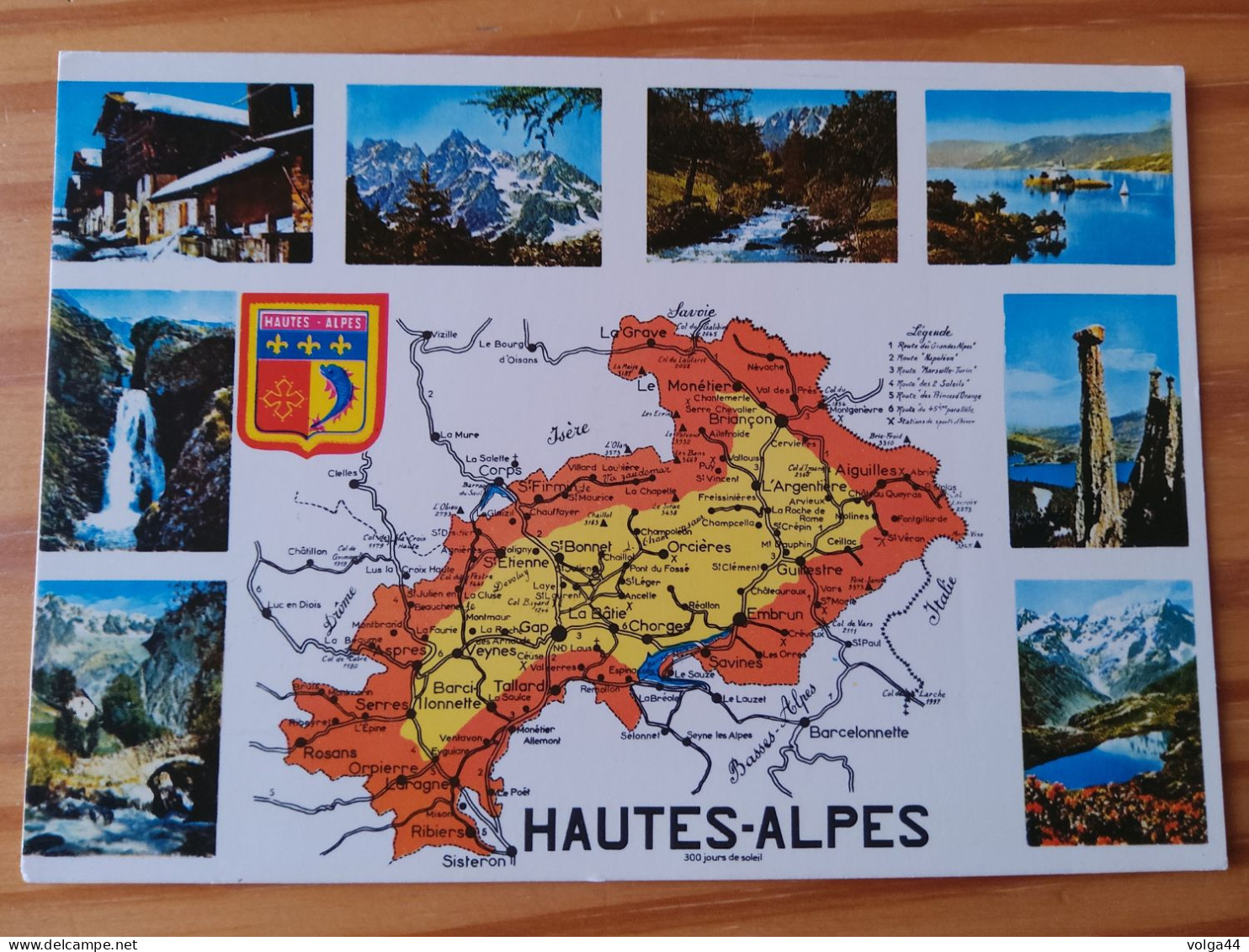 05- HAUTES ALPES- Carte Geographique - Contour Du Département  Avec Multivues - Carte Geografiche