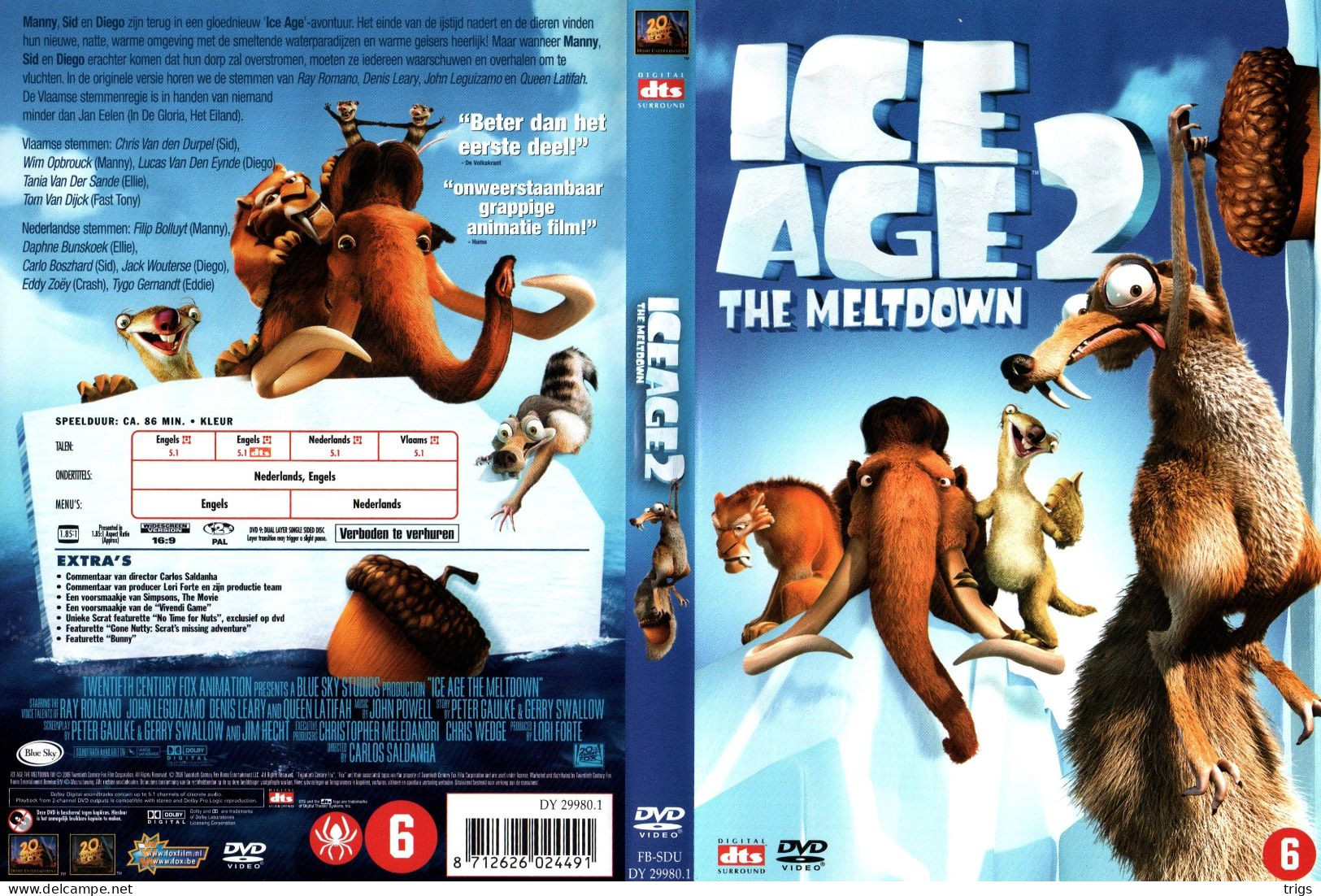 DVD - Ice Age 2: The Meltdown - Dibujos Animados