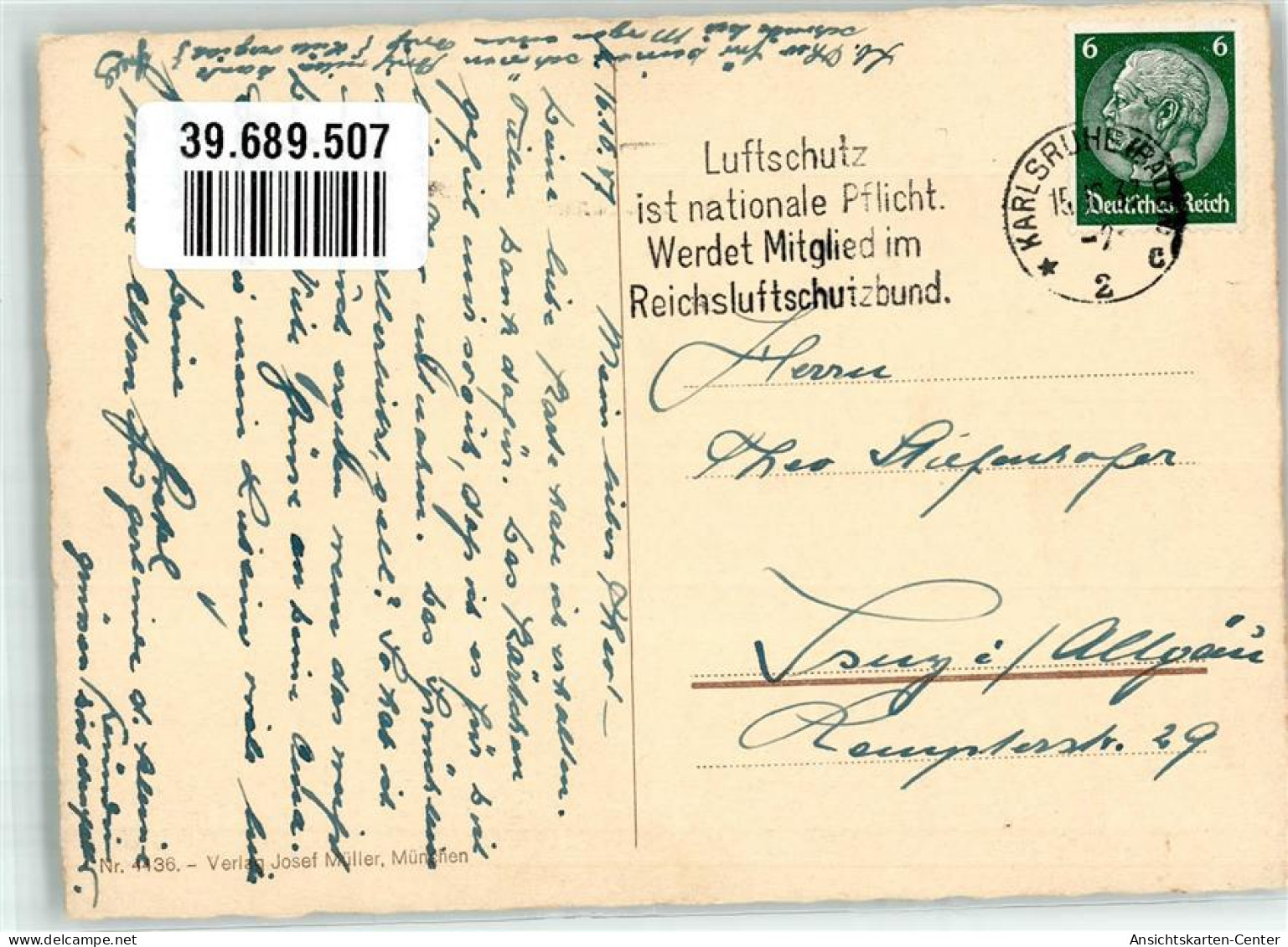 39689507 - Verlag Josef Mueller Nr. 4436 Kind Ziehharmonika - Hummel