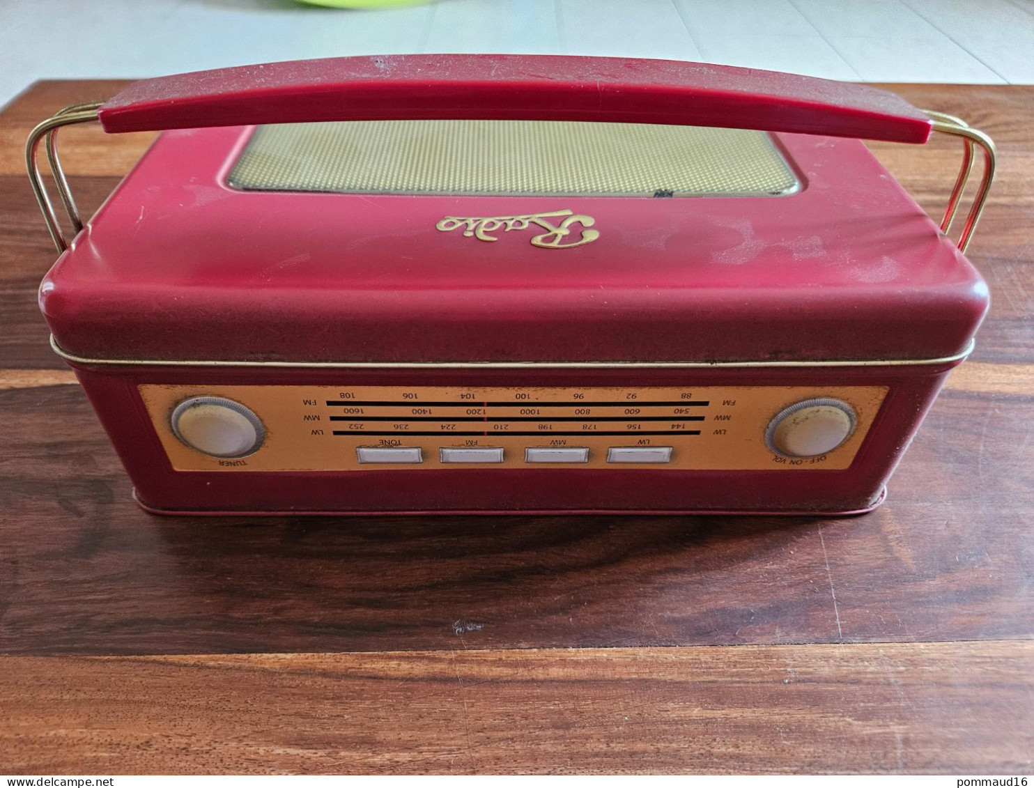 Boîte Metallique Biscuit Tin Retro Radio - Dozen